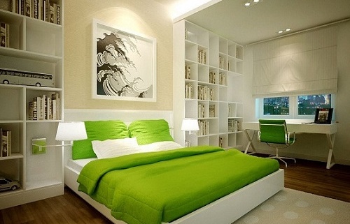 Color schemes for Feng Shui bedroom.