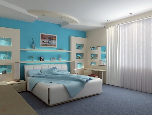 Color selection is vital in bedroom decor design idea.