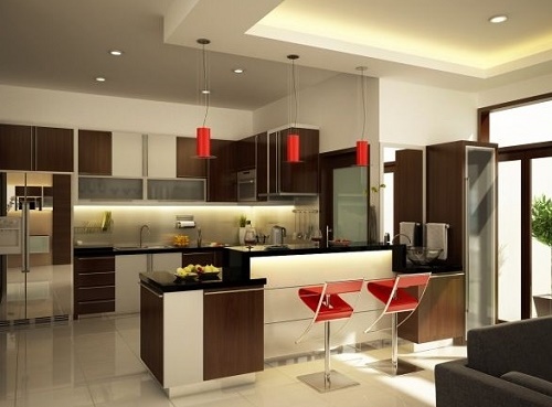 Decoration in Modern Kitchen interior design.