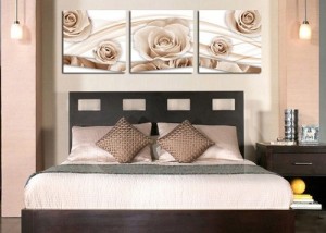 Introducing canvas in bedroom can lower designing cost.