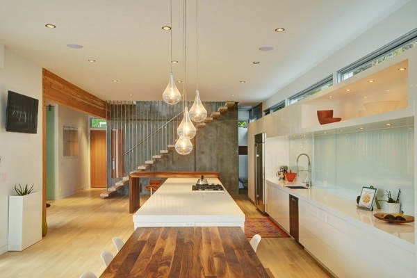Simple contemporary kitchen interior design