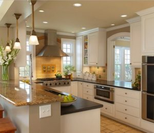 Small kitchen design with proper lightingSmall kitchen design with proper lighting