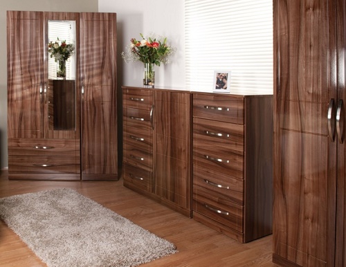 Walnut furniture design for light wood home decor.