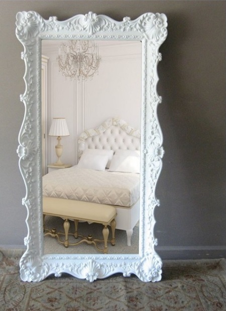 Beautiful mirror in bedroom