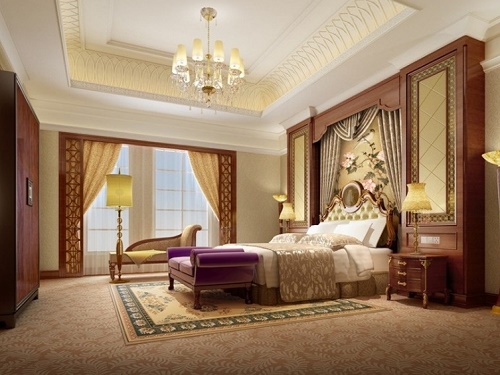 Luxury theme bedroom design.