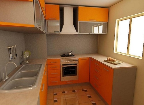 Paint kitchen cabinets to reduce kitchen design cost.