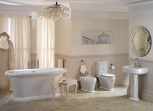 Vintage Style master bathroom design.