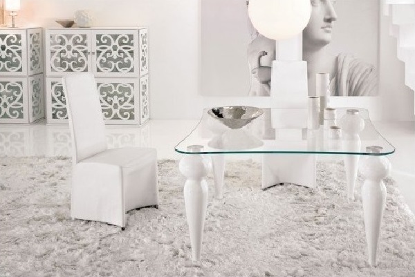 White carpet for decorating living room