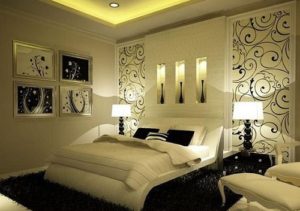 Lampshades for romantic bedroom decoration.