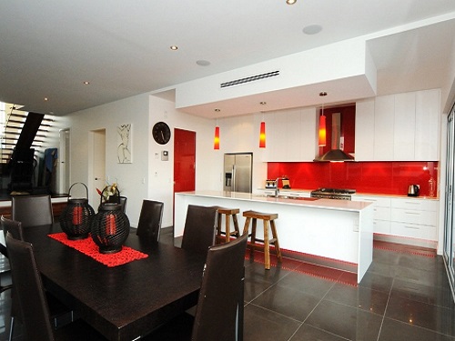 Latest red kitchens trend