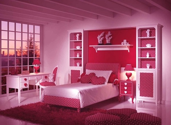 awesome pink color bedroom decor ideas