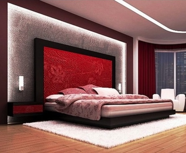 Lovely red-black bedroom decor ideas pictures