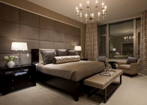 Luxury brown bedroom walls design ideas