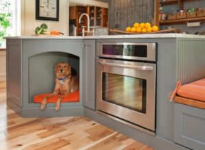 Kitchen cabinet for dogs to sleep