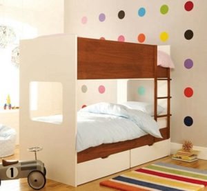 Rainbow polka dots for kids bedroom decor