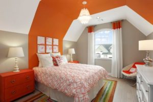 Lovely orange bedroom design ideas