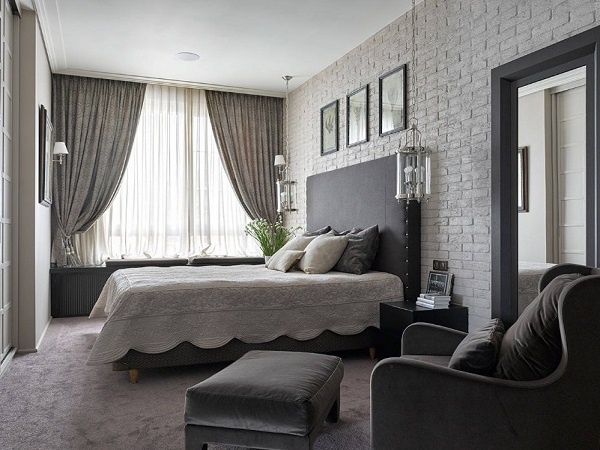 Wonderful gray bedroom design from Newyork