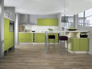 Amazing green-white kitchen photos