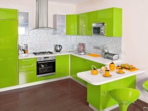 Top green-white kitchen interior designing images