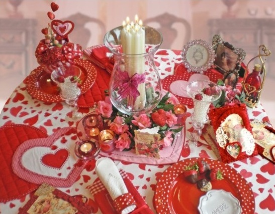 Most beautiful romantic table decor for valentines day