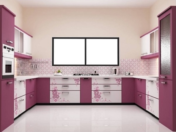 Most elegant pink kitchen decor picture