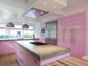 Pink kitchen decor photos