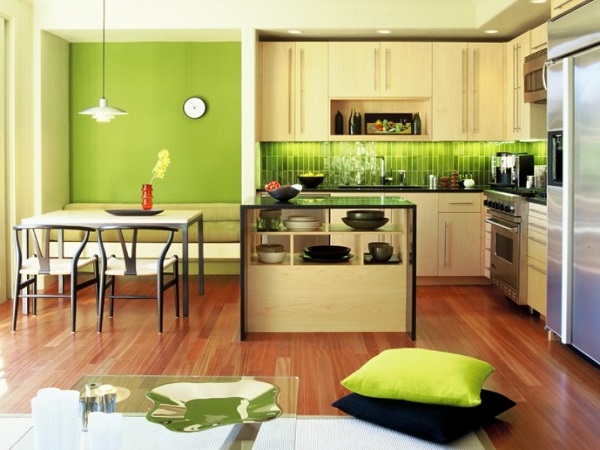 Beautiful green kitchen design
