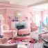 Lovely Pink Living Room Designs, Decor, Ideas, Photos