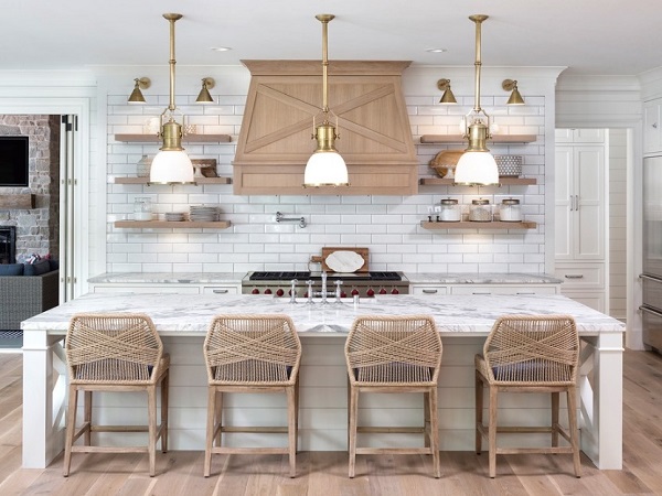 Kitchen design in beach style