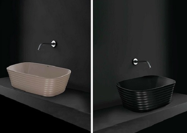 Washbasin designs for small bathrooms.