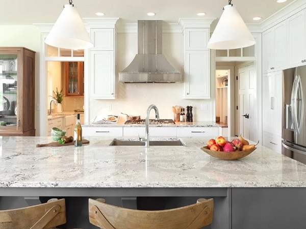 Quartz kitchen countertop