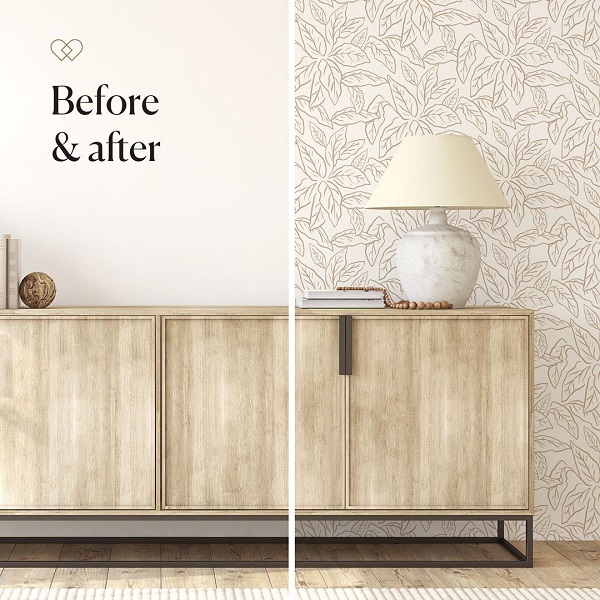 Before-After wallpaper installation