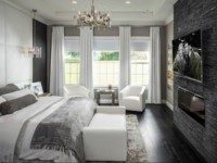 Black-white bedroom interior pictures