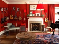 Elegant red bedroom interior design picture Elegant red bedroom interior design picture